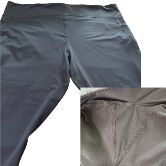 Zuda Plus Iron Gray Leggings: Wide Waistband, Full-Length, Pockets. Sz 3X - Picture 7 of 17